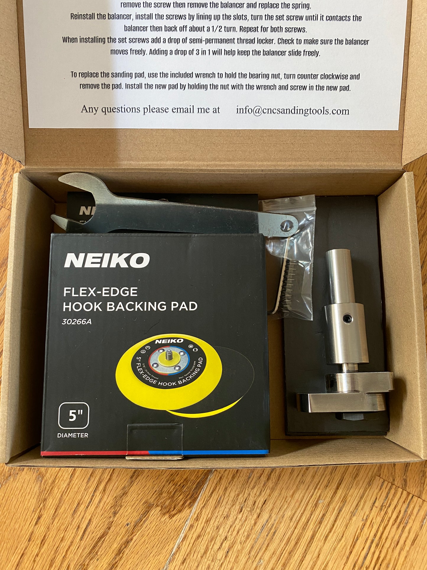 4" CNC Floating Free Run Random Orbit Sanding Head (Copy)