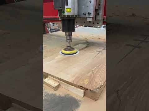 6" CNC Floating Free Run Random Orbit Sanding Head with hook and loop backing pad